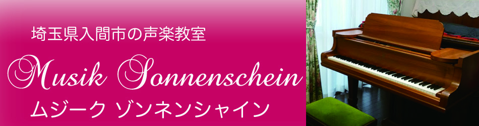 埼玉県入間市の声楽教室 | Musik Sonnenschein(ムジーク ゾンネンシャイン) | 藤沢駅より徒歩15分